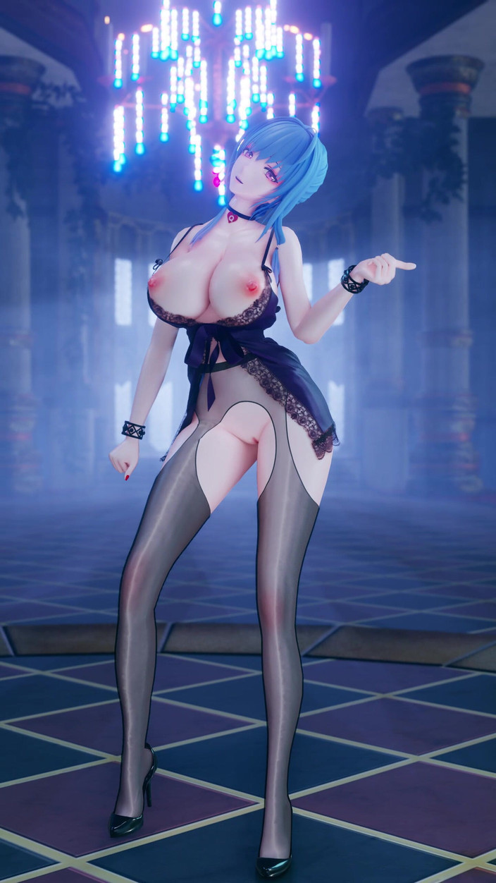 MikuMotion: [mmd] T-ara - Number圣路易斯碧蓝航线 蕾丝情趣内衣开档黑丝