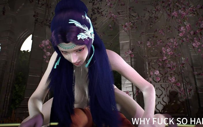 Why fuck so hard: 3D asiatische hure mit dicken möpsen betrügt mit großem schwanz