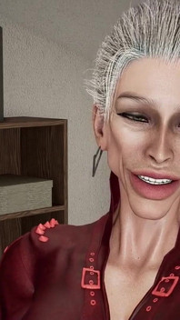 70 Yo Granny with Implants Is Super Sexy