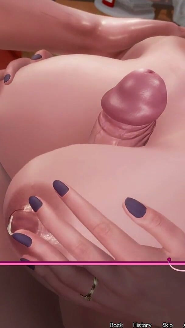 3D Cartoon Porn: Murmur 42 - Kate ger Titjob till Adam med sina enorma bröst...