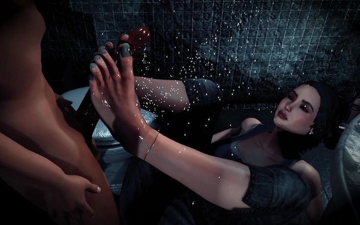 3DHentaiBeauties: Jill सेव रूम फुट सेशन