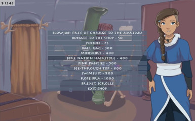 Cartoon Play: Four elements trainer part 11 (Book 1 water) (Slave route)