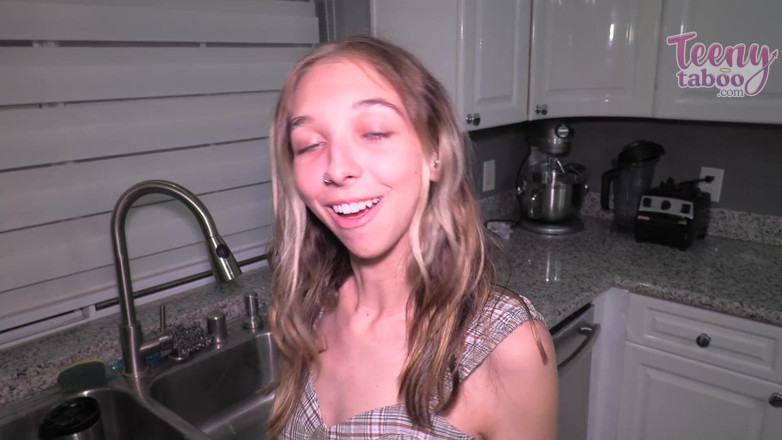 Teenytaboo: Breezy Helps Step-stepdad While Step-moms at Work