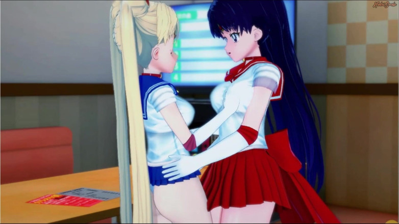 Hentai Smash: Sailor Moon gets her pussy eaten by Sailor Mars, trib...