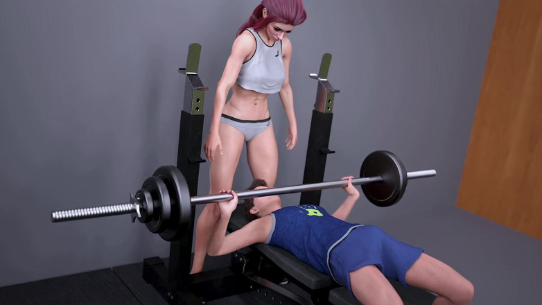Gaming vision: Mi linda compañera de cuarto 2 jugando con escena de sexo -...