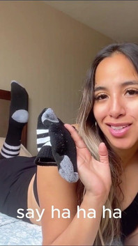 Leck stiefschwester, getränkte socken und füße