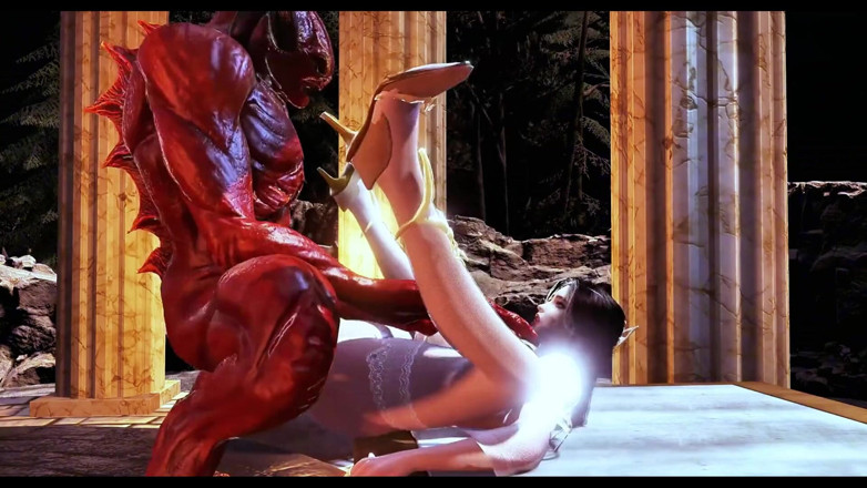 X Hentai: Віртуальна королева великого члена фантазії з великими цицьками - 3d анімація хентай