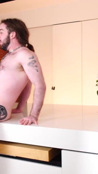 Bear films mature Marc Angelo breeds young bear Jeremy Feist