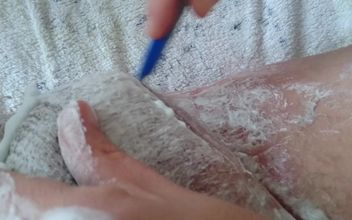 Nursing Shave From the Asshole and Scrotum