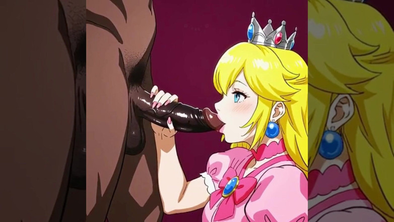 Real story futanari JOI: Trans princezna měla její blonďatý zadek ošukaný obřím černým ptákem. Animace...