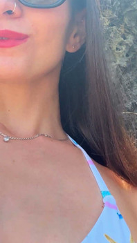 Selfie Fun and Beauty Boobs Flashing on the Beacch