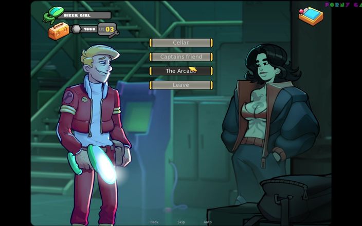 Porny Games: Space Rescue: Code Pink (v12.5) - Biker Girl with Nice Tats