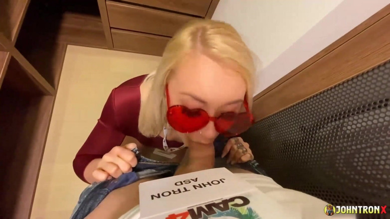 John Tron X: Johntronx - Super Hot Blonde Showgirl Fucks Me in the Closet