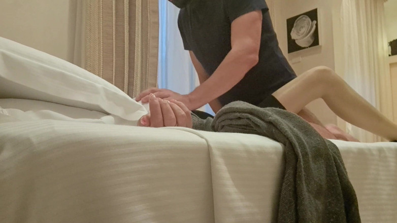 LauraOnHeels: MILF Tied to the Bed with Stockings and Heels Fucked...