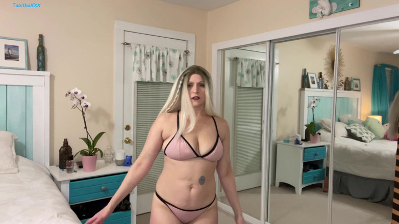 TabithaXXX: Stepmom needs stepson's friend naughty bikini advice