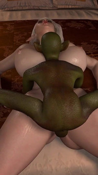 Goblin che scopa una ragazza elfo troia di spessore