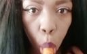Anal Ebony XXX: 胡萝卜和阴部奶油