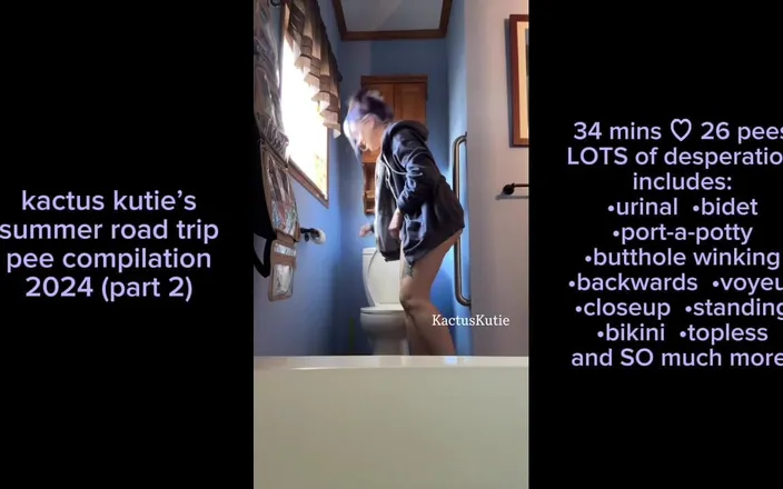 Kactus kutie: Summer Road Trip Pee Compilation Part 2
