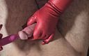 Twittiy: Handjob mit vibrierendem stock, tiefe massage, riesiges sperma