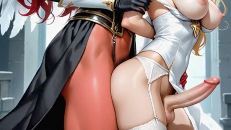 Real story futanari JOI: Androgynous melekleri ve iblislerle anal seks