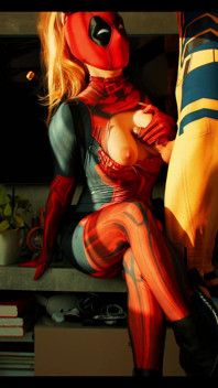 Deadpool vs. Wolverine. Bláznivá sexy rvačka - Moliyredwolf