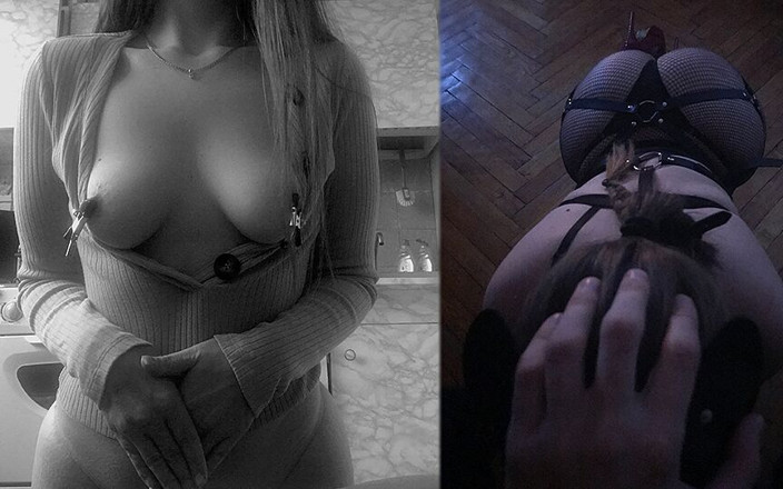 Lovessie: En lydig, het MILF leker med bröstvårtklämmor, följer order och...