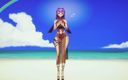 Mmd anime girls: Mmd r-18 anime girls, сексуальний танцювальний кліп 207