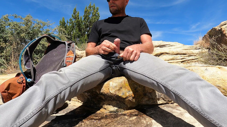 Lapetus: Pissing My Jeans and Jerking off Out in the Desert