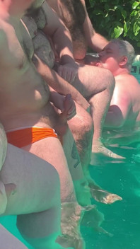 Orgy of Fat Hairy Men Having Sex in a Rural House