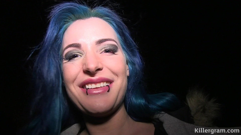 Killergram: Perfect Blue Haired British Alt Slut Is Covered in Tattoos...