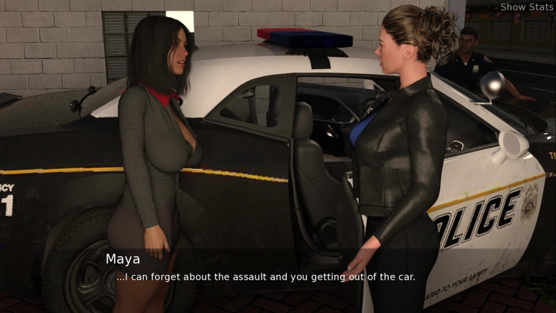 Porny Games: Project hot wife - Getting touched by sexy policewoman (34)