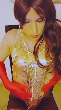 Hot Crossdresser Watching Porn and Enjoying My Feminine Side