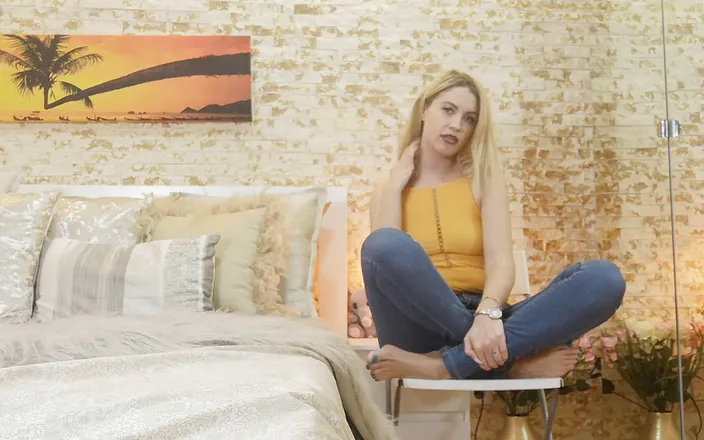 Erotic Tanya: Cute girl in jeans farts on you