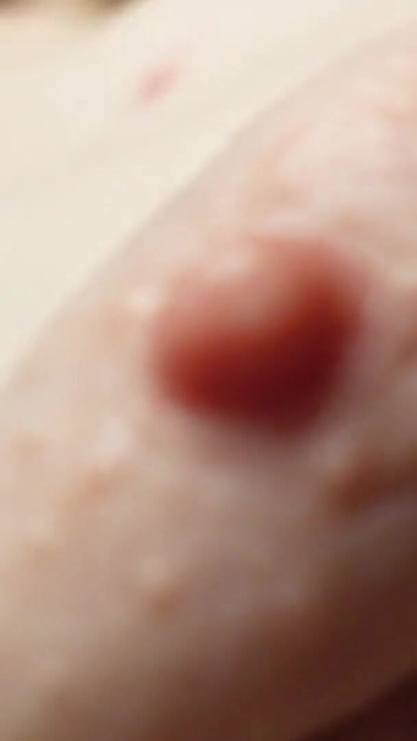 Close up Nipple Play (HotRedWildCat)