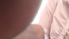 Yuzu Shinkawa's Sweaty Feet Handjob
