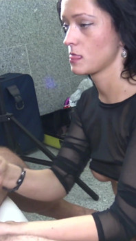 Shayla the Bitch Wanked Out the Cum From My Nuts