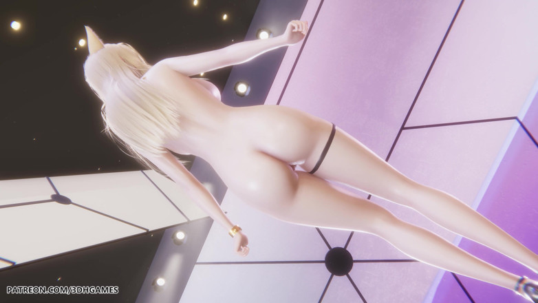 3D-Hentai Games: Mmd Hyo Min - Beau corps Ahri Sexy Nue Danse League...