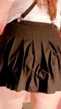 Your Girlfriend Dances and Seduces You in That Anime-style Schoolgirl Uniform