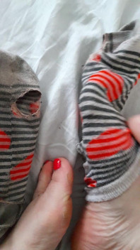 Old Tearing and Dirty Socks
