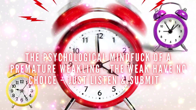 Goddess Misha Goldy: The Psychological Mindfuck of a Premature Weakling - the Weak Have...