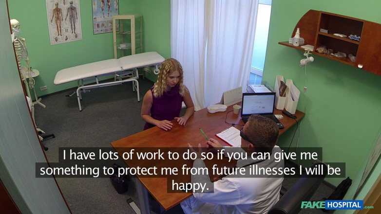 Fake Hospital: Internal Creampie Medicine for Hot Blonde