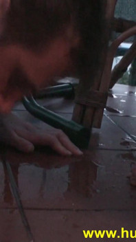 Brat Teen Humiliate Slave Joschi to Eat Her Cigarettes