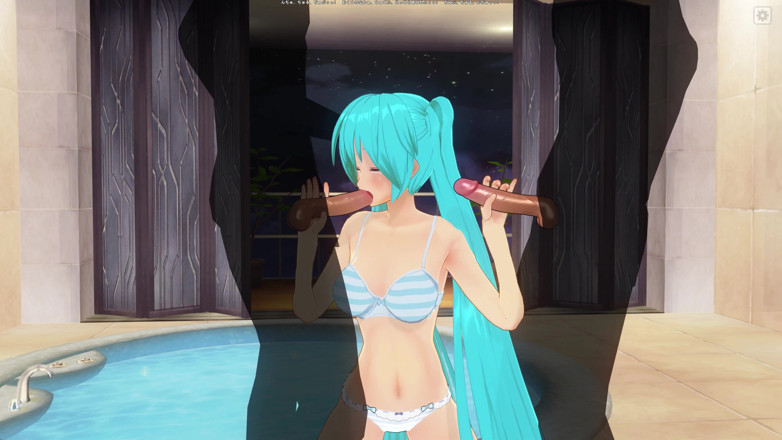 H3DC: 3D ХЕНТАЙ. Двойной минет Miku