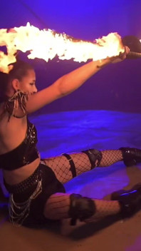 Fire Perfomance by Cara Croft