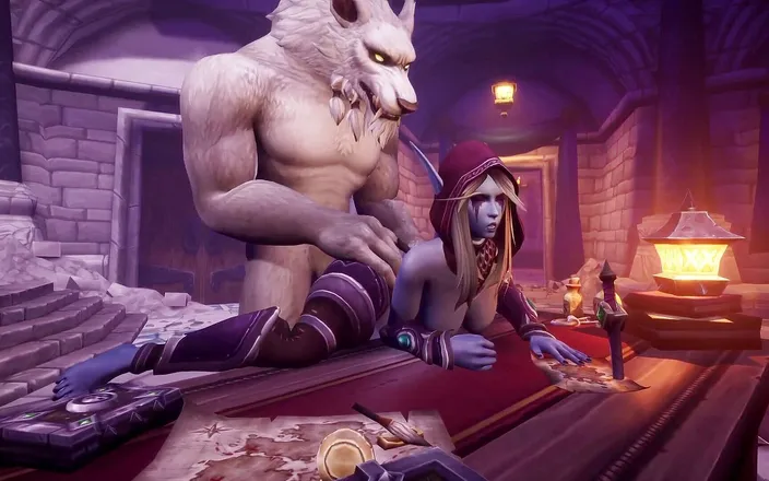 Wraith ward: Werewolf takes night elf from behind