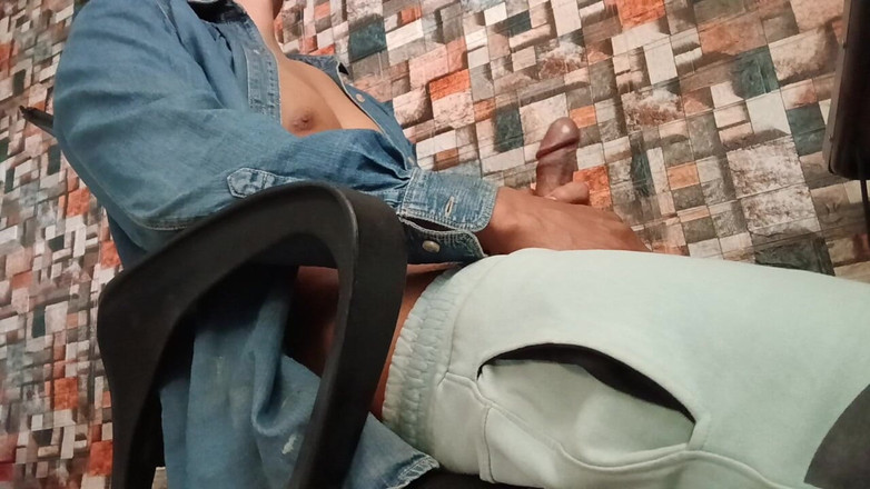 Hornyboy2058: Sólo chlap potěšení realistické honění self video