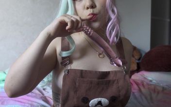 Blowjob for Caramel Glass Dick Furiyssh