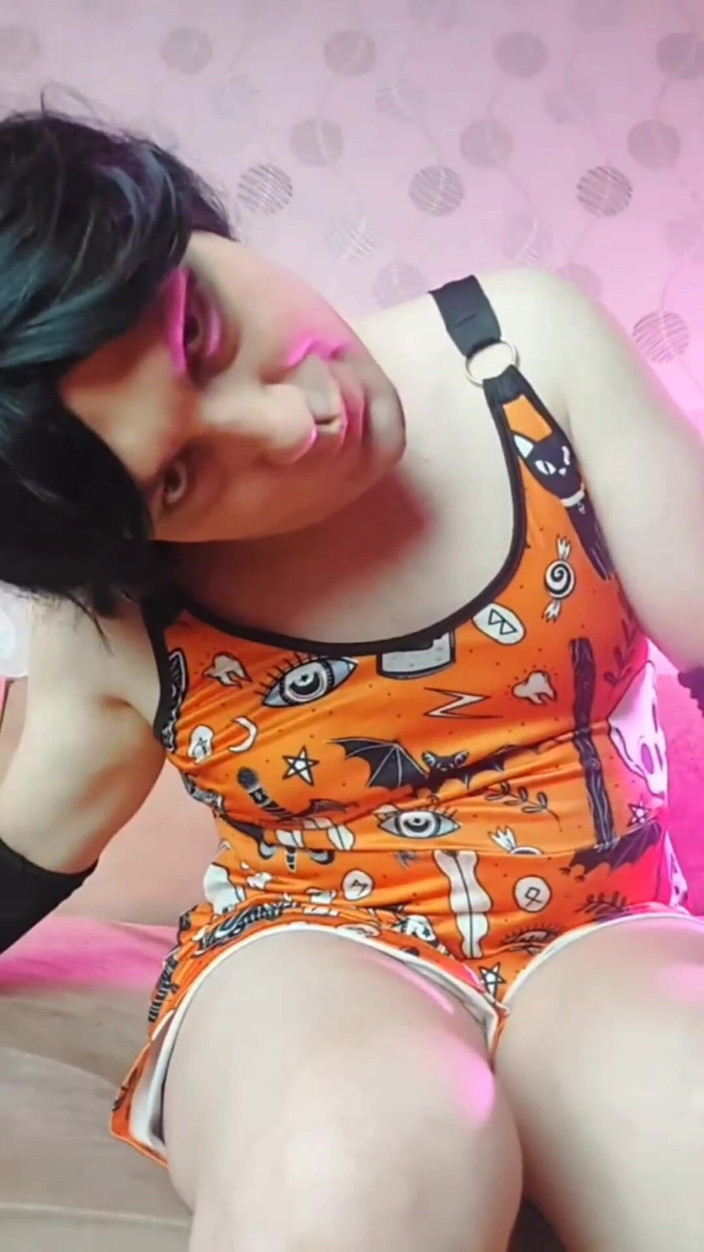 Kitty_Cross: Halloween Cute Dressed Pretty Femboy