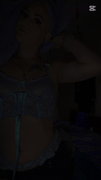 Petite Aussie Tease: Wet Hair & Blue Lace Lingerie (19s POV)