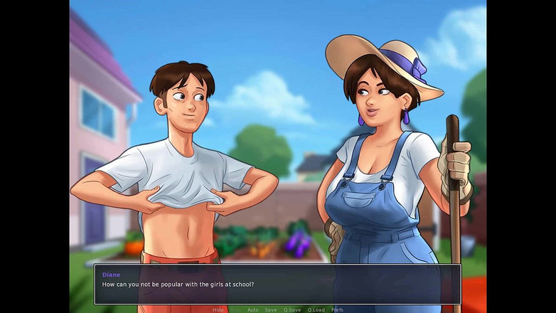 Dirty GamesXxX: Summertime Saga: milf madura cachonda del jardín ep.23